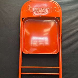 Supreme Metal Folding Chair - Red