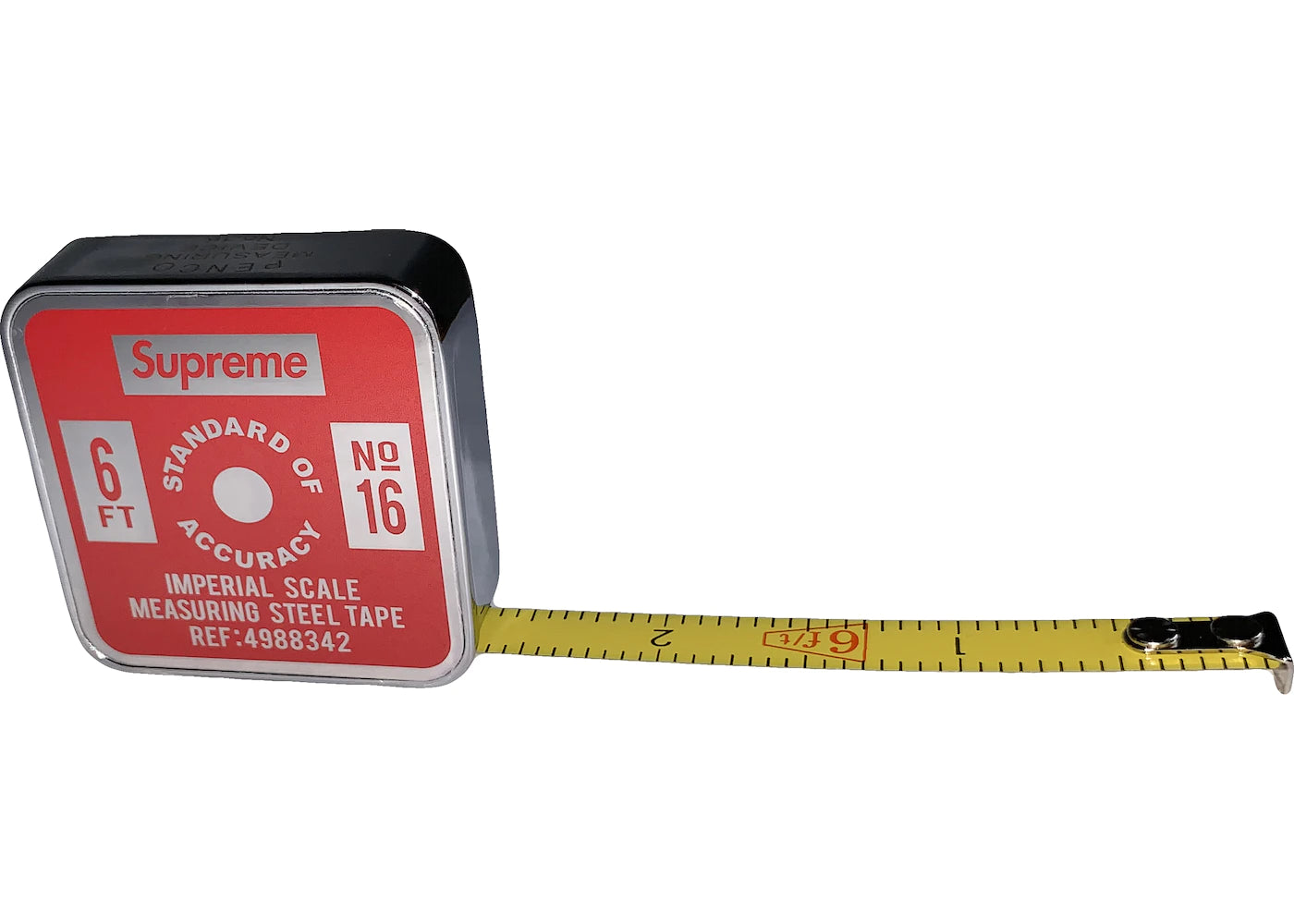 Supreme Penco Tape Measure Imperial - Red