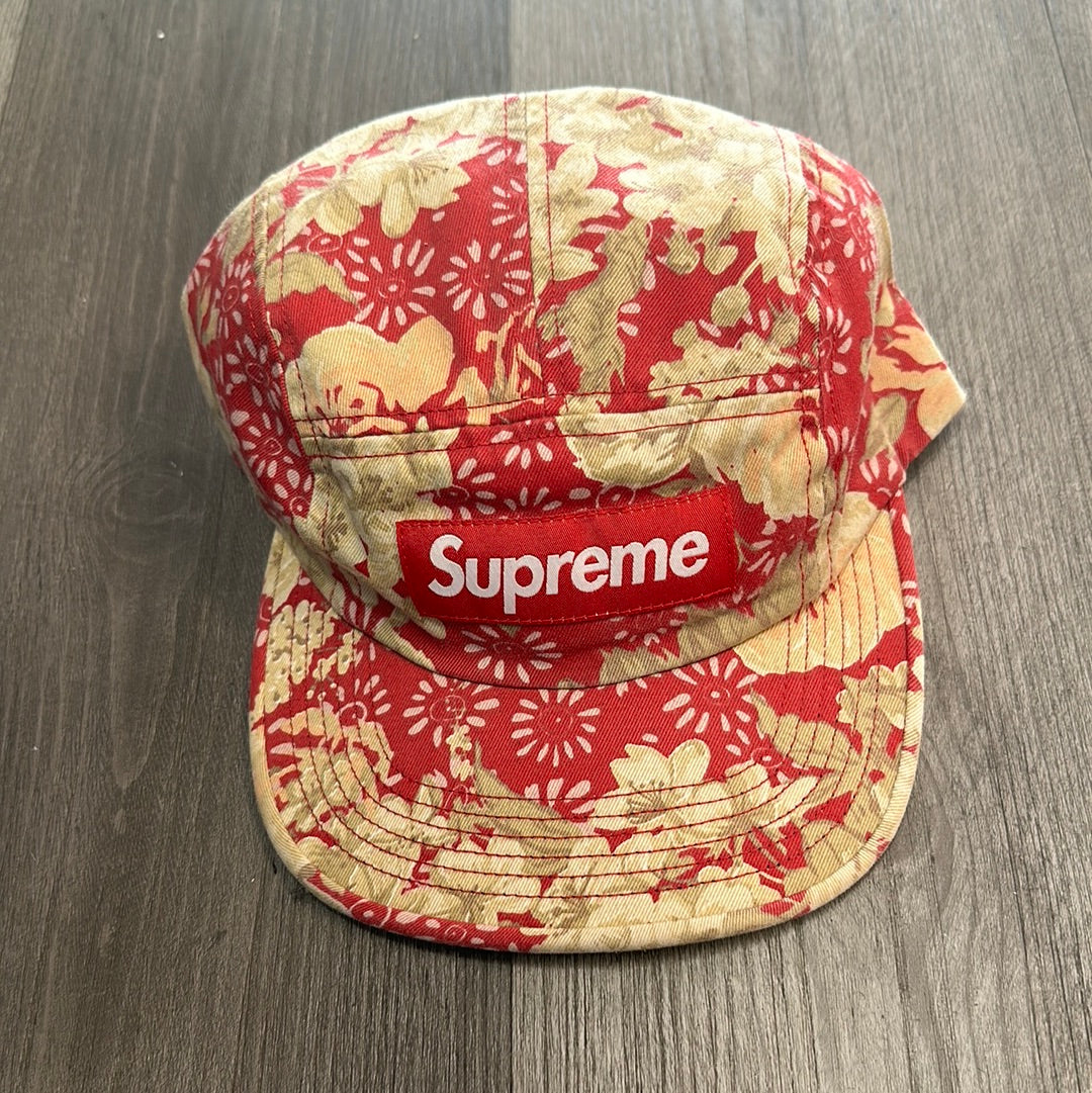 Supreme Washed Chino Twill Camp Cap (SS18) - Floral