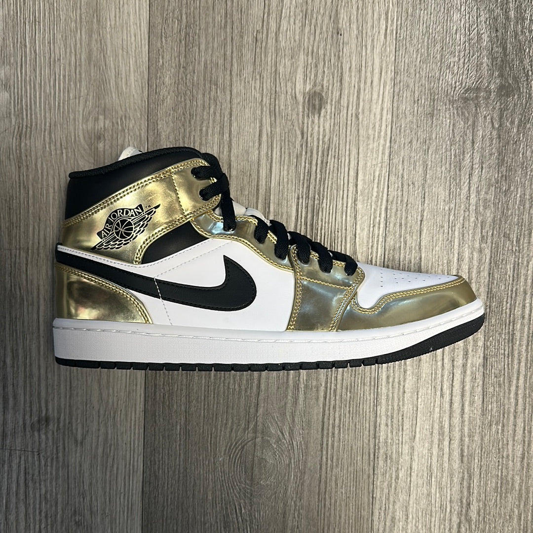 Jordan 1 Mid Metallic Gold